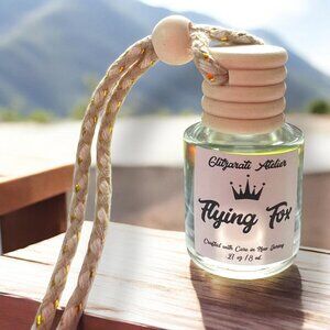 Flying Fox Scented Glass Hanging Car Oil Diffuser Freshener 8ml